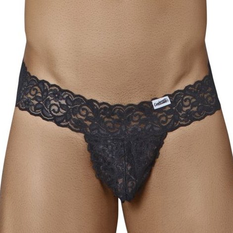 String Dentelle Tlazol Noir