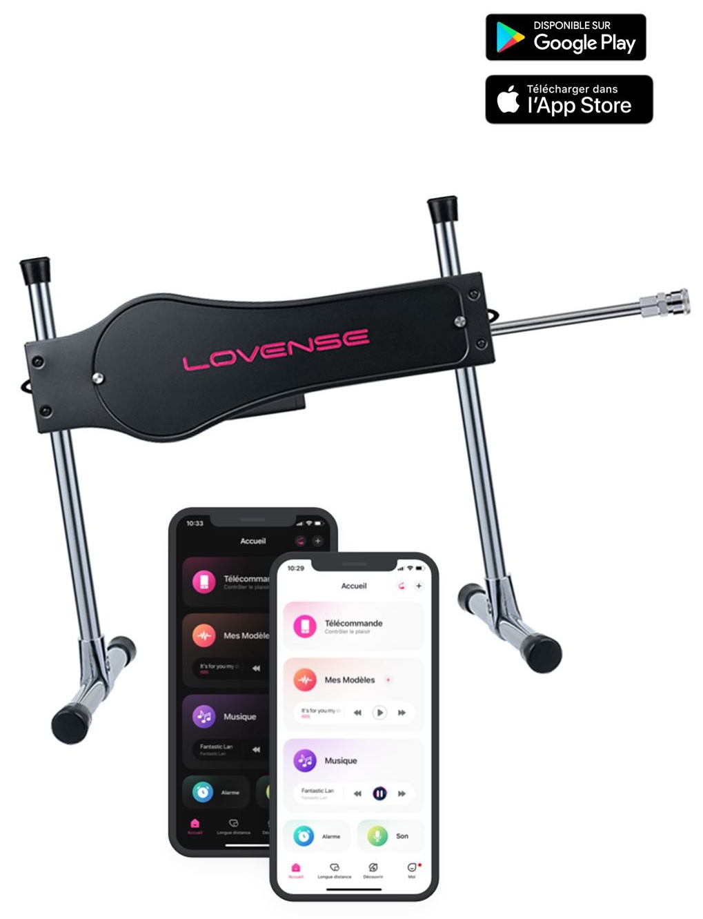Sex Machine connectée LOVENSE Double Pénétration