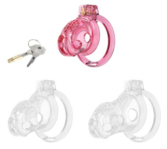 Cage de Chasteté Lock Hole S 6 x 3.6cm Rose