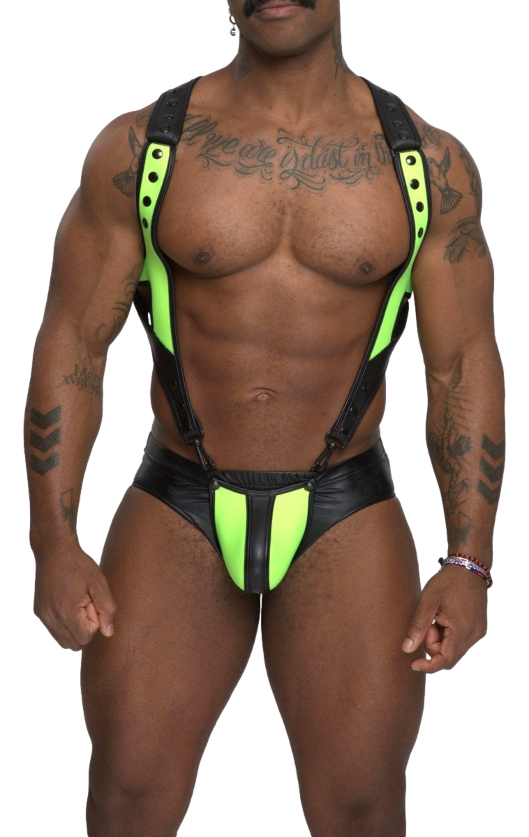 Body Slip Nettuno Noir-Jaune fluo
