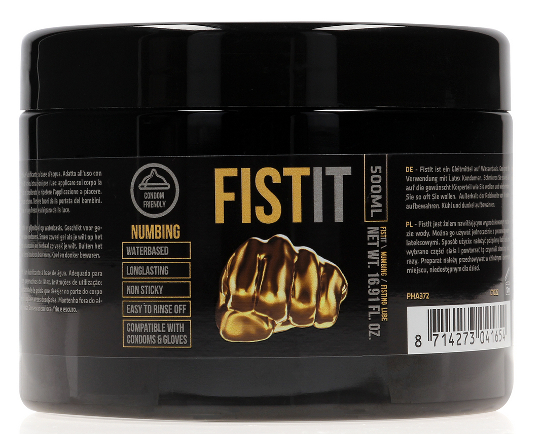 Lubrifiant relaxant Fst it Numbing 500 ml - Pot noir