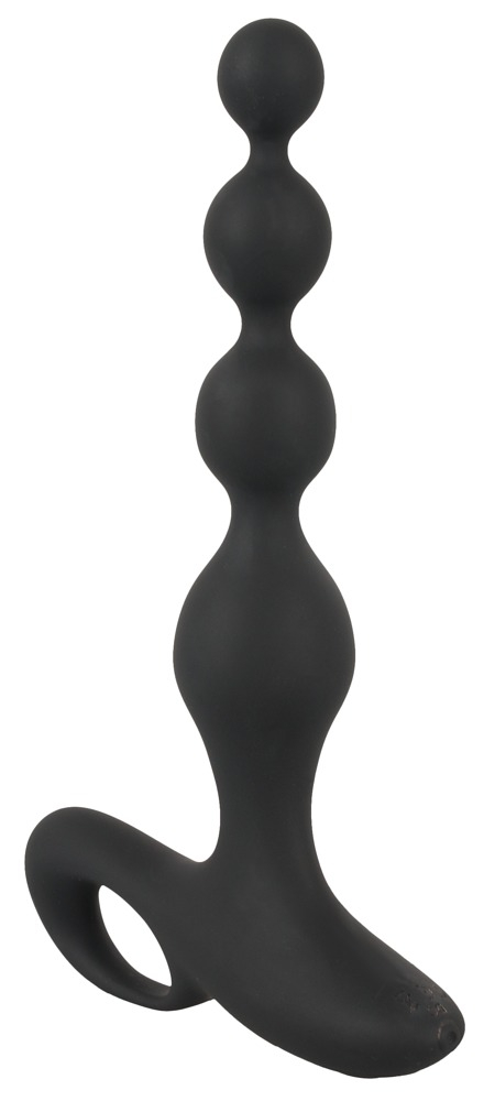 Stimulateur Beads Velvet 16.5 x 3.5 cm Noir