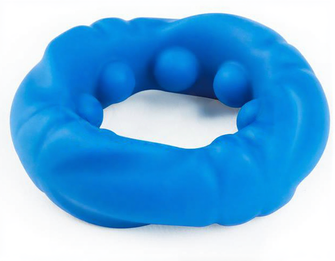 Cockring Ridge Bump Stretcher 25 mm Bleu