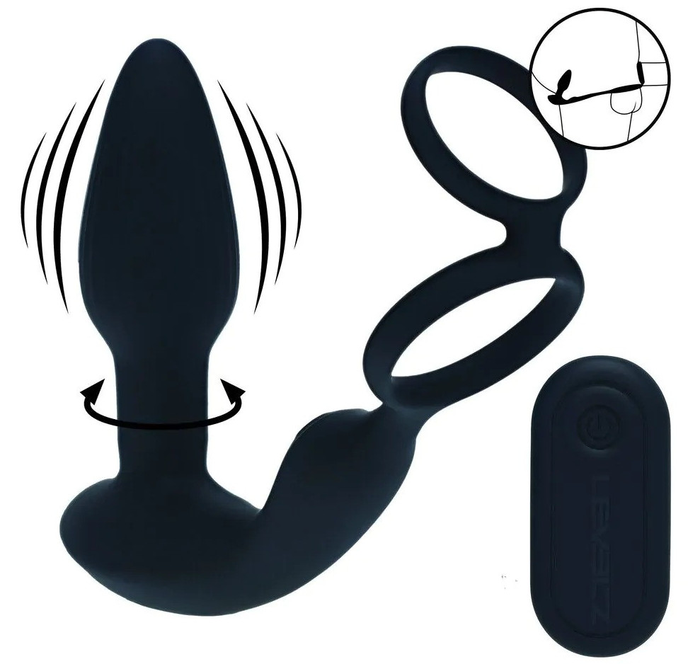 Ballstretcher Plug Dual Vibe 10.5 x 3.8cm