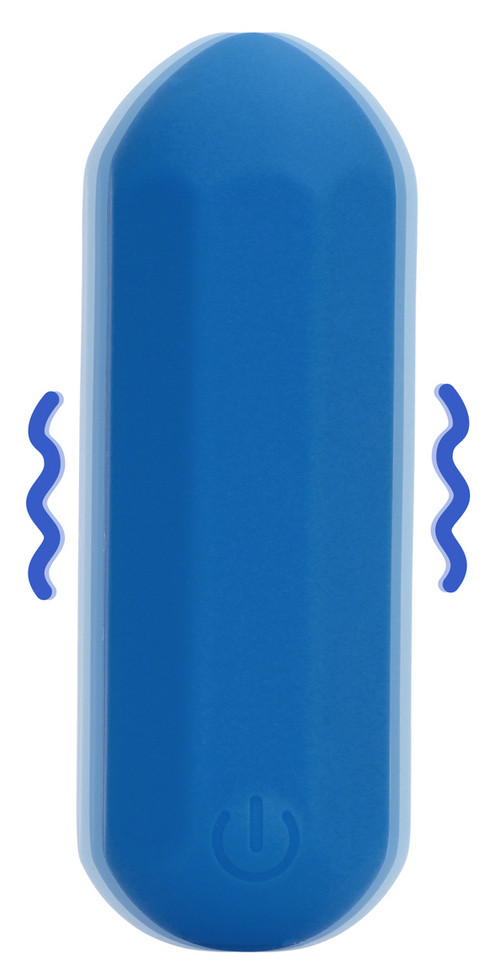 Mini-Vibro Jet Hexa 6 x 2.3cm Bleu