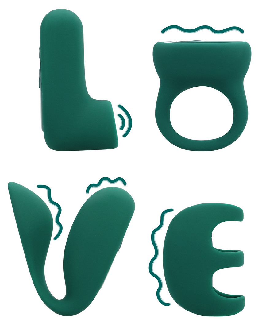 Coffret Sextoys de couple LOVE SEXPLORE 4 Accessoires