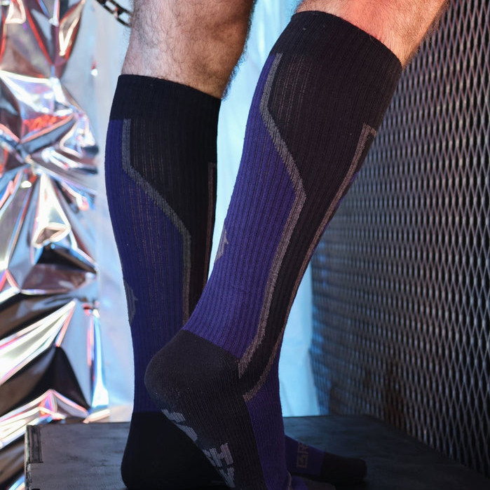 Chaussettes hautes Sir Splurge Bleu marine