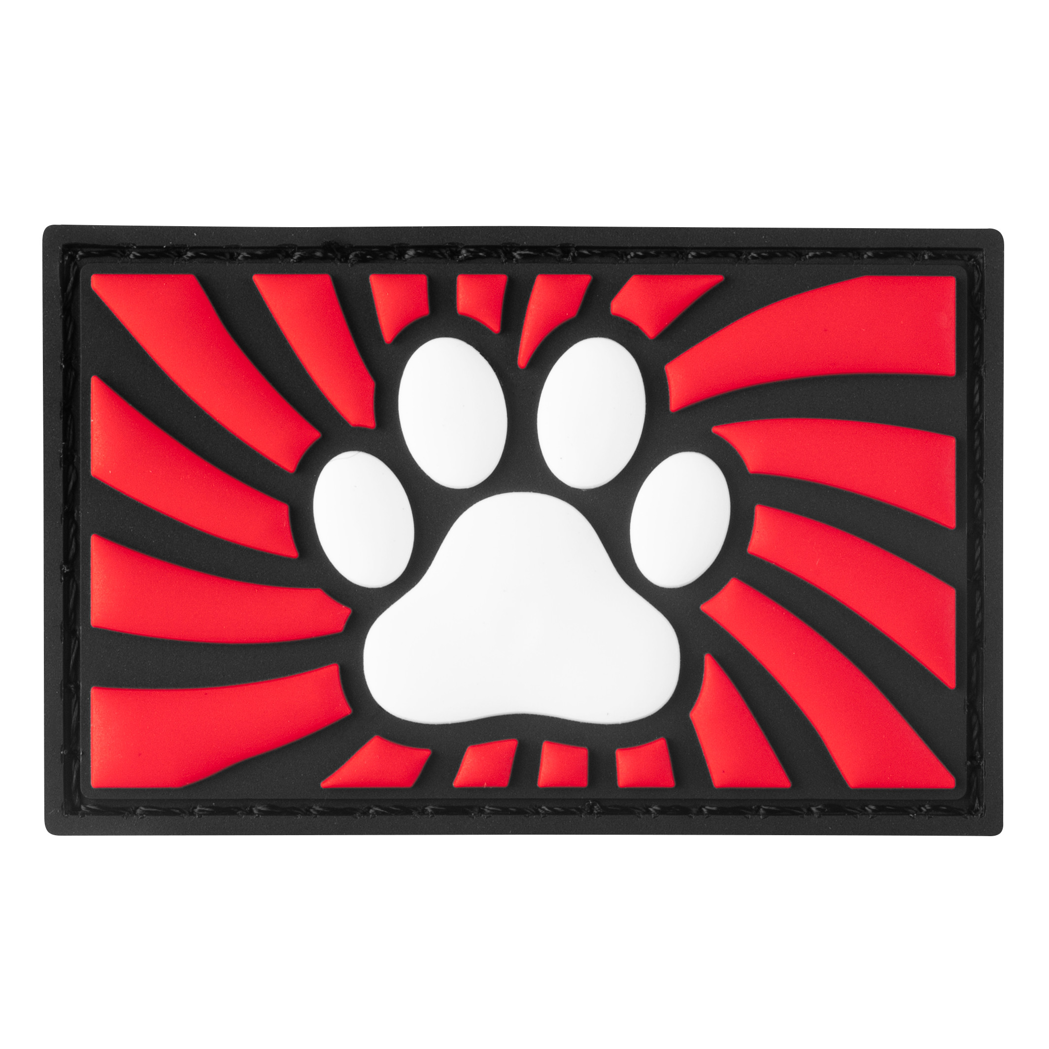 Tag Paw avec scratch Rouge