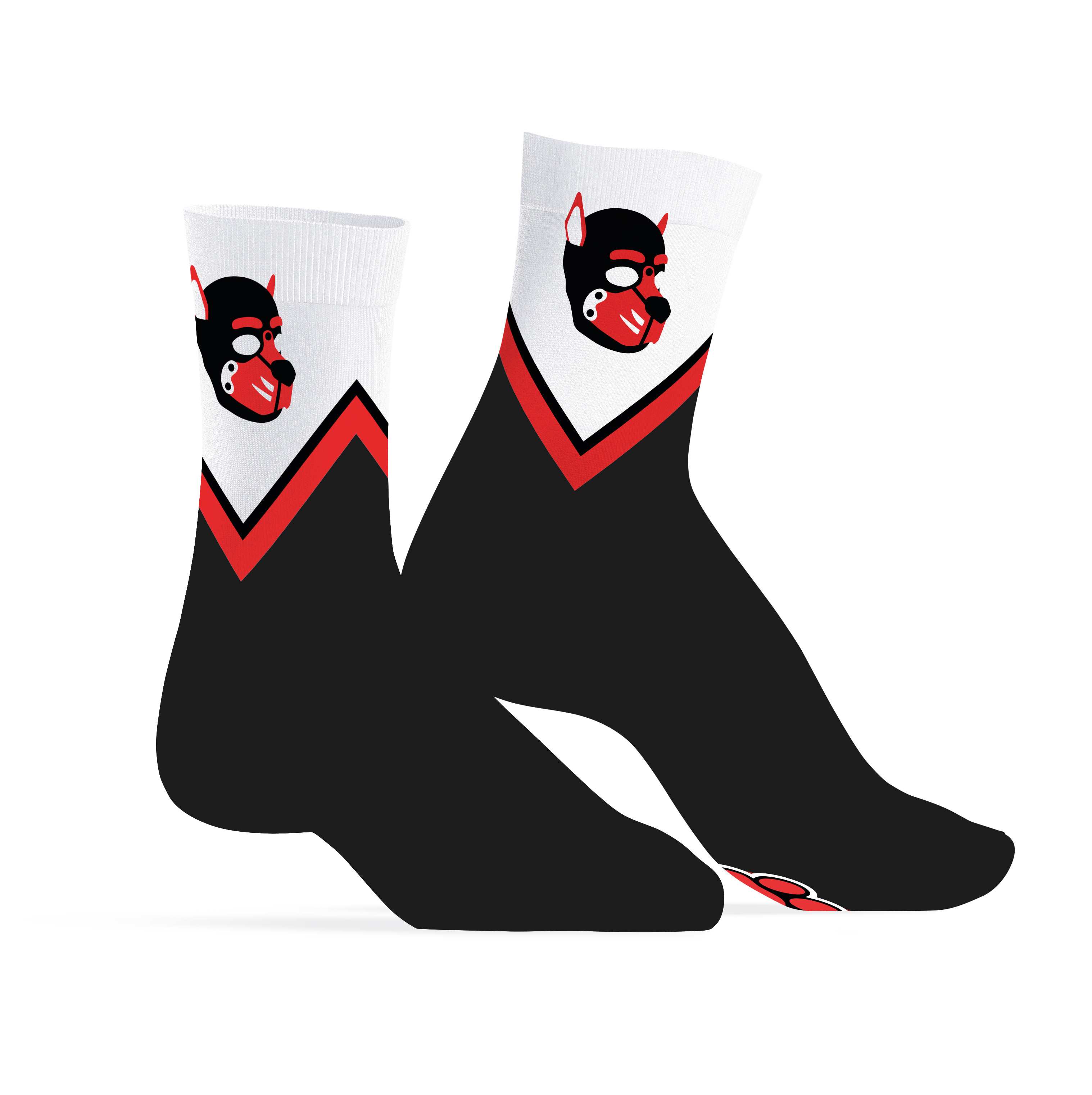Chaussettes Puppy Hood Rouges