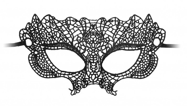 Masque en dentelle Princess Noir