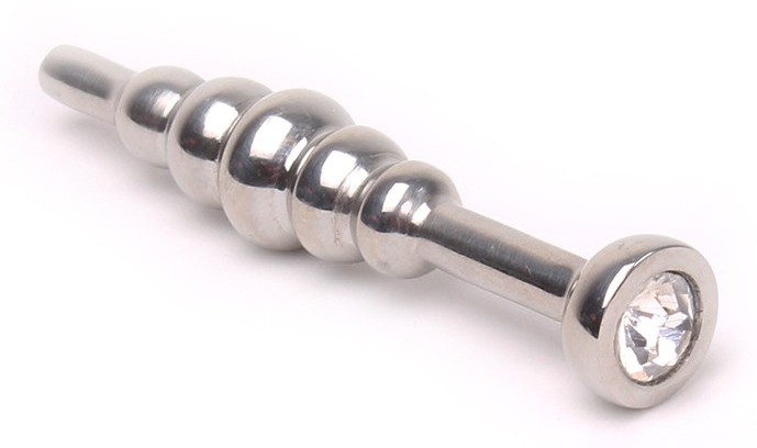 Plug bijou d'urètre Ball Dipstick Transparent 6cm 12mm