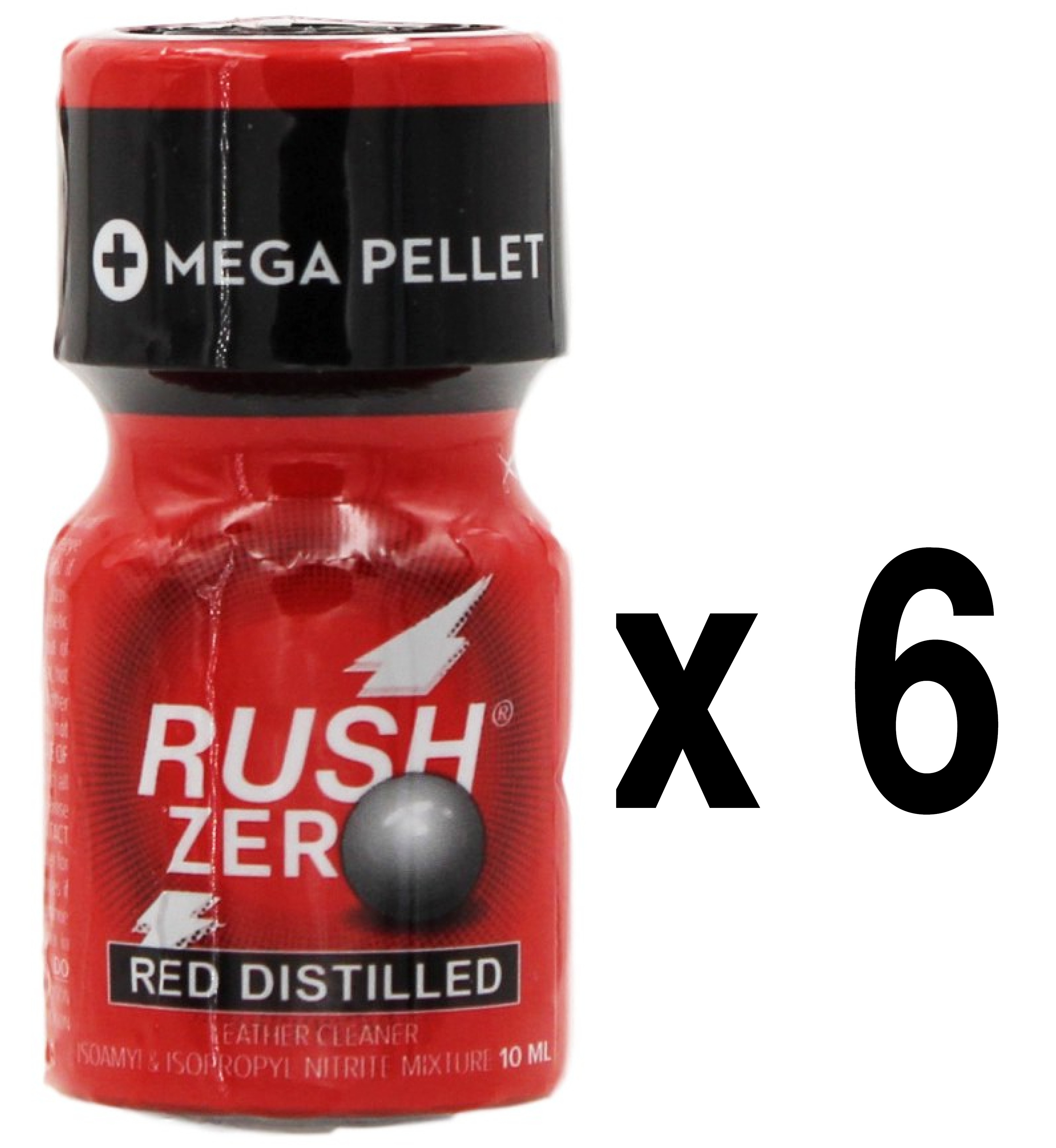 RUSH ZERO Red Distilled 10ml x6