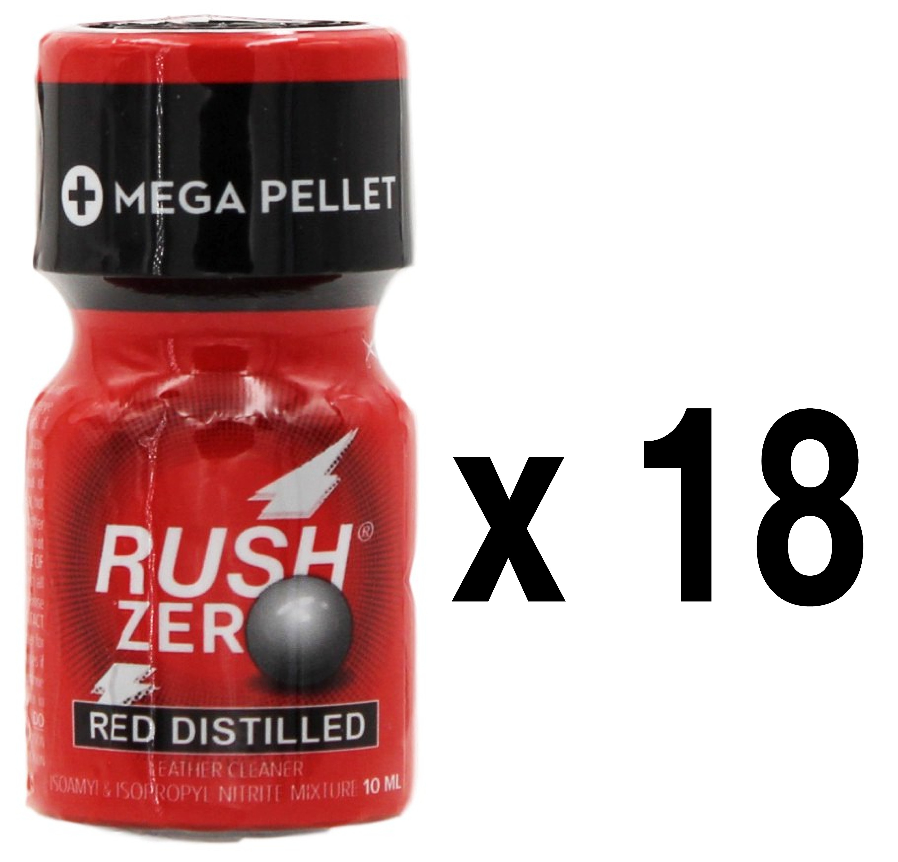RUSH ZERO Red Distilled 10ml x18