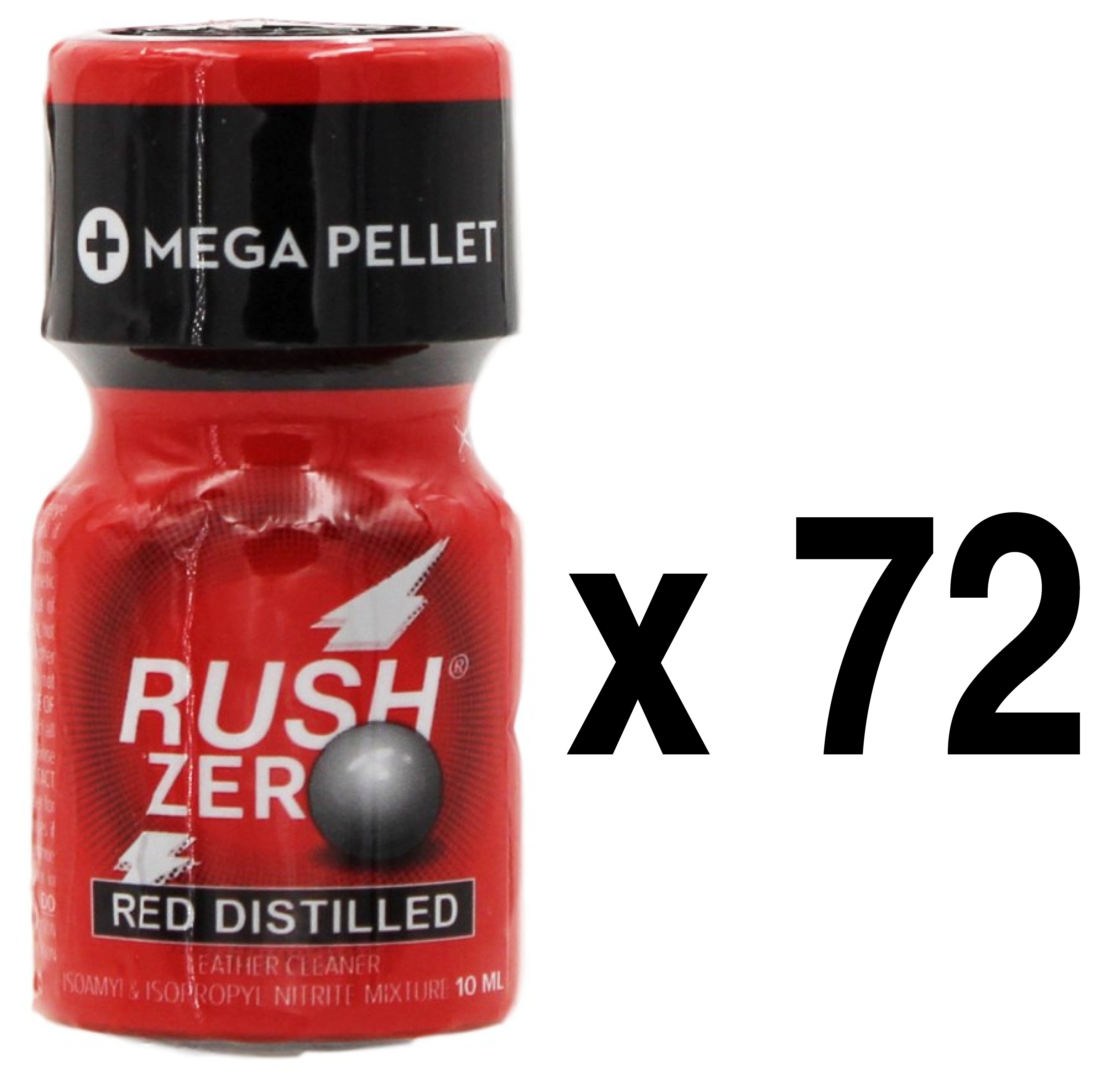 RUSH ZERO Red Distilled 10ml x72