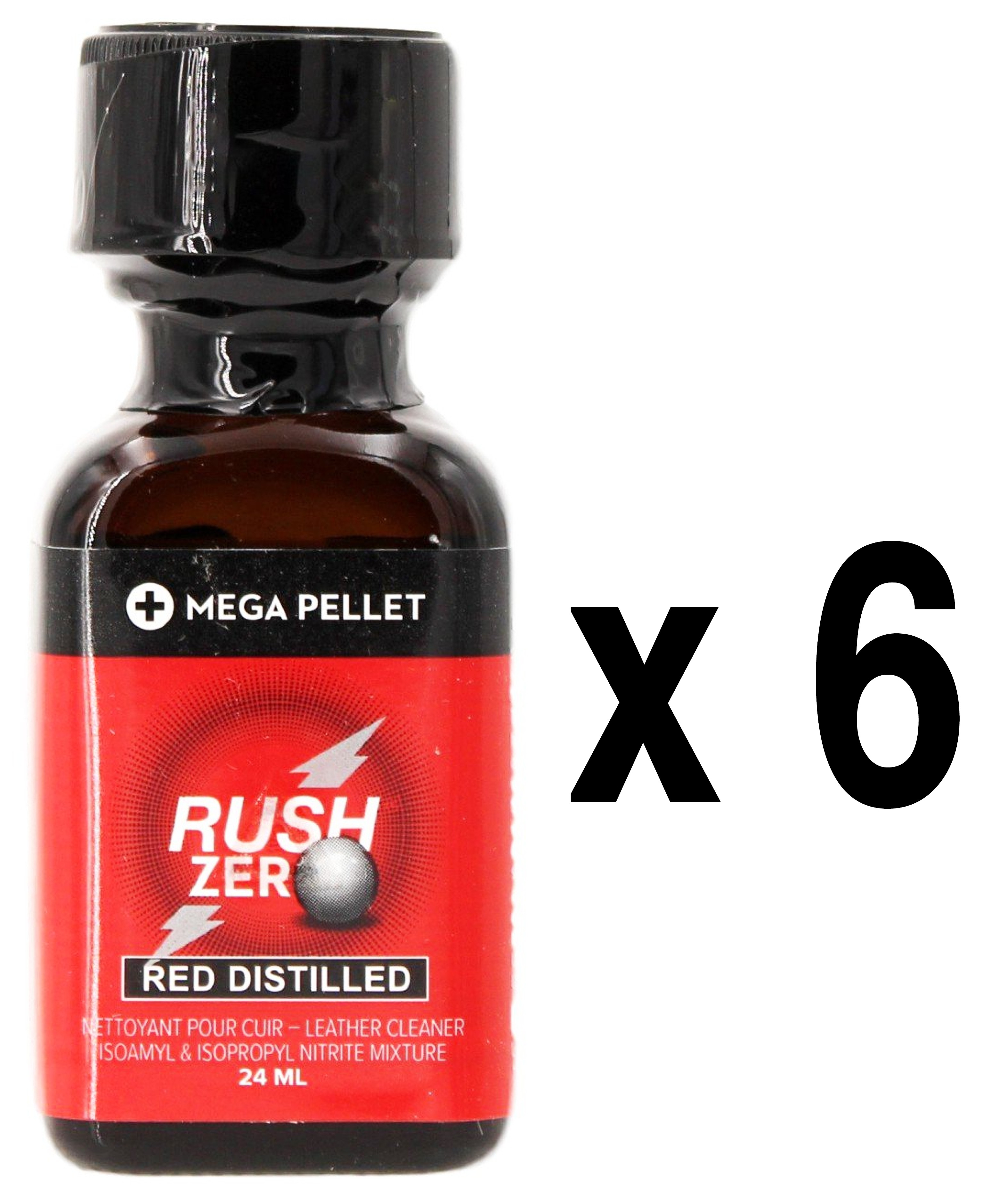 RUSH ZERO Red Distilled 24ml x6