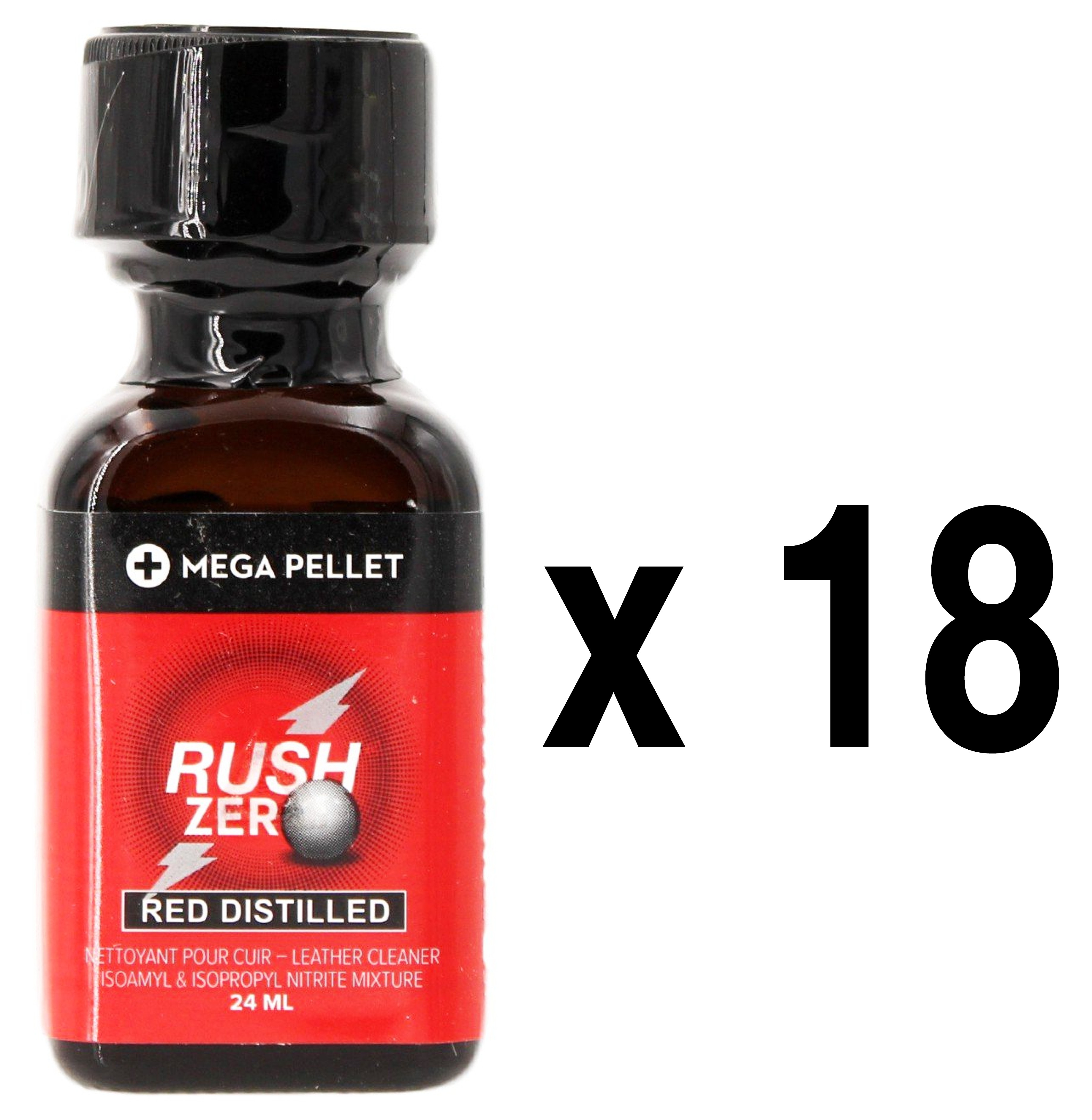 RUSH ZERO Red Distilled 24ml x18