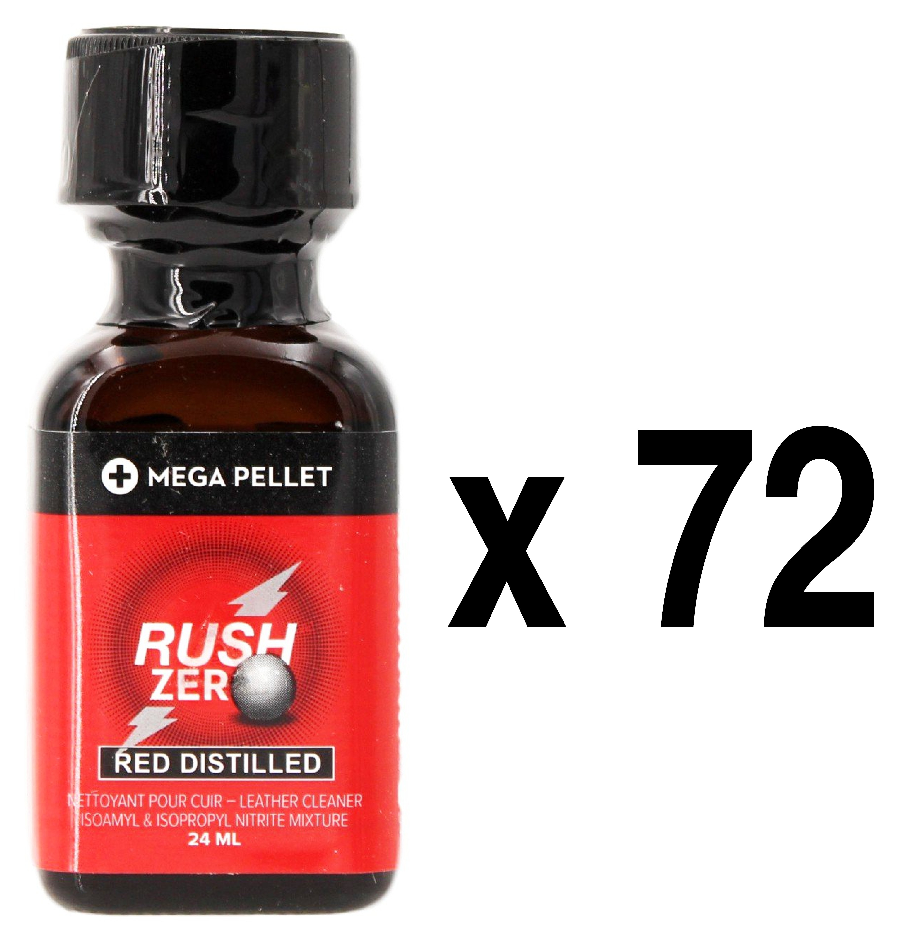 RUSH ZERO Red Distilled 24ml x72