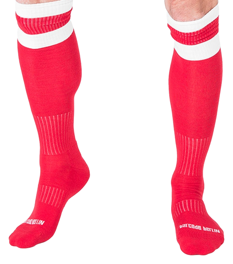 Chaussettes Football Socks Rouge-Blanc