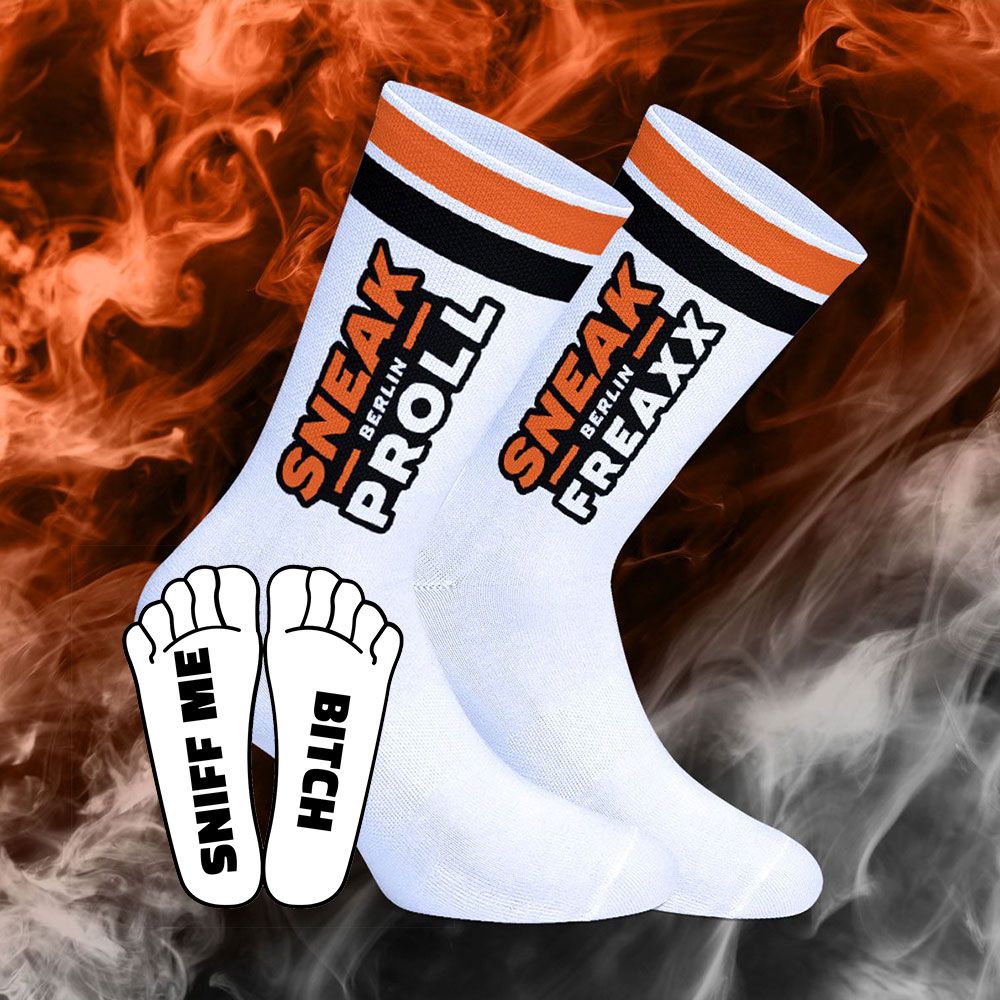 Chaussettes Sneak Berlin Proll Noir-Orange