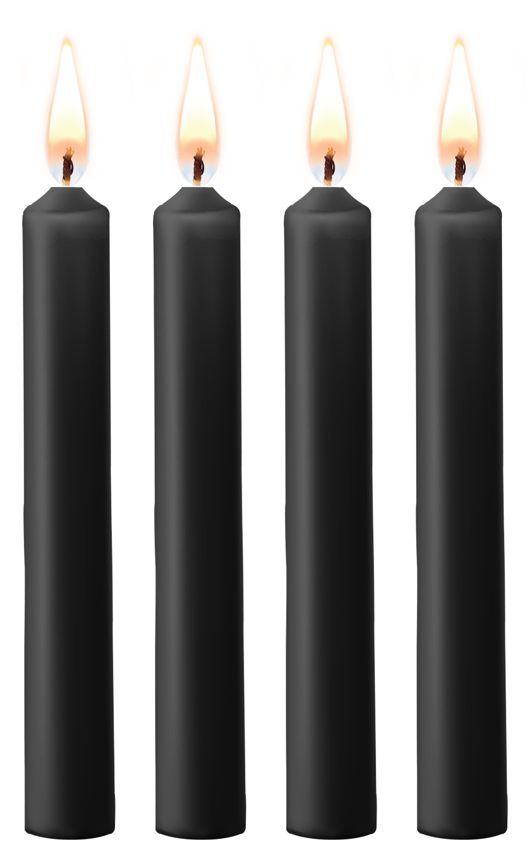 Lot de 4 mini bougies SM Wax Noire
