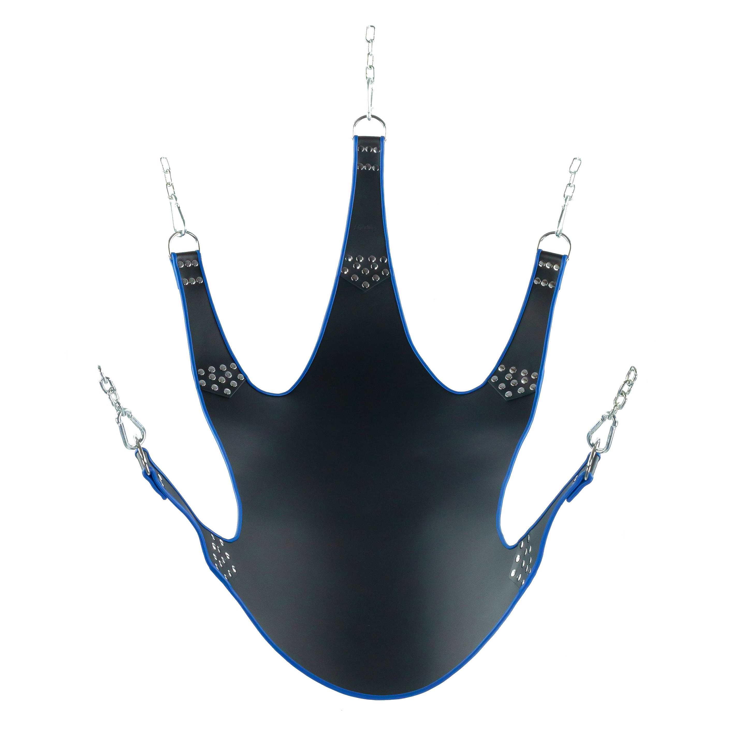 Sling en cuir 5 Points d'attache Noir-Bleu