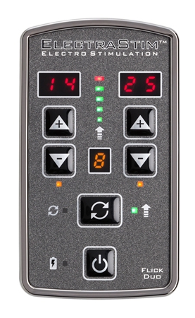 Contrôleur d'électrostimulation ElectraStim Flick Duo 25 intensités