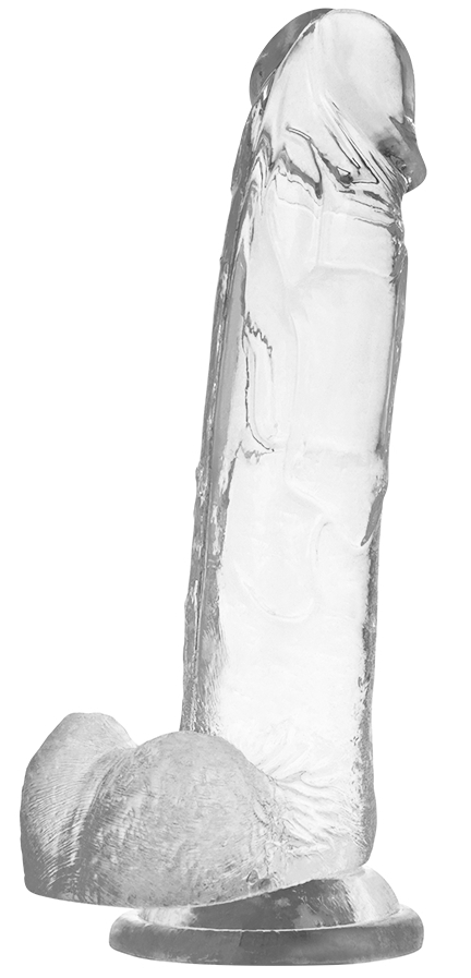 Gode transparent avec testicules XRay Cock 17 x 4.5cm