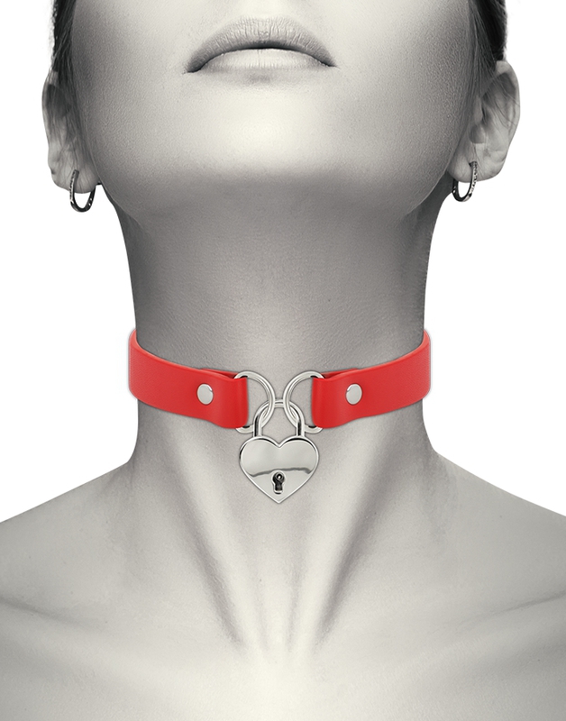 Collier Coquette Pendentif Coeur Rouge