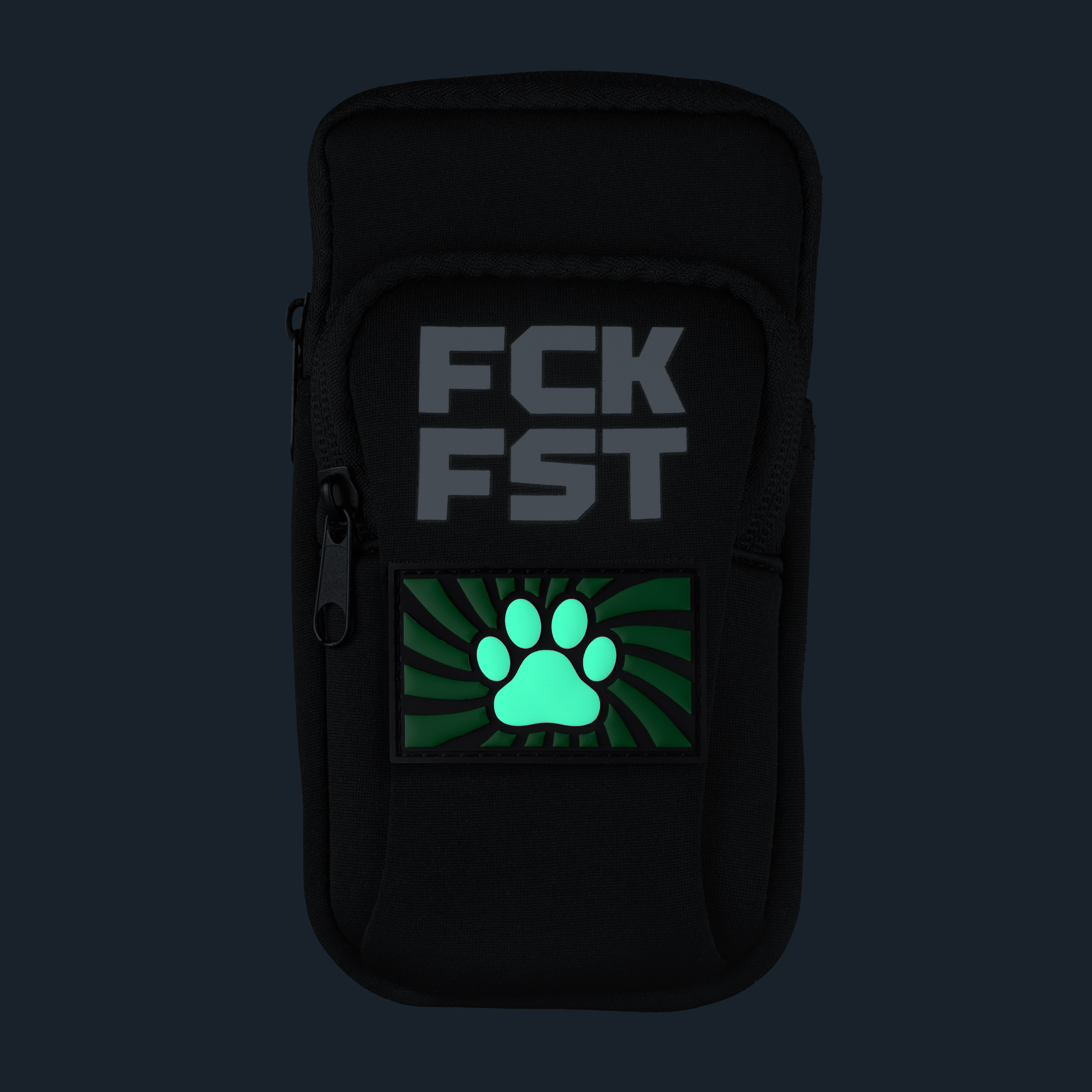 Fuck Bag FCK FST Zwart Tag Paw Groen – 3/7