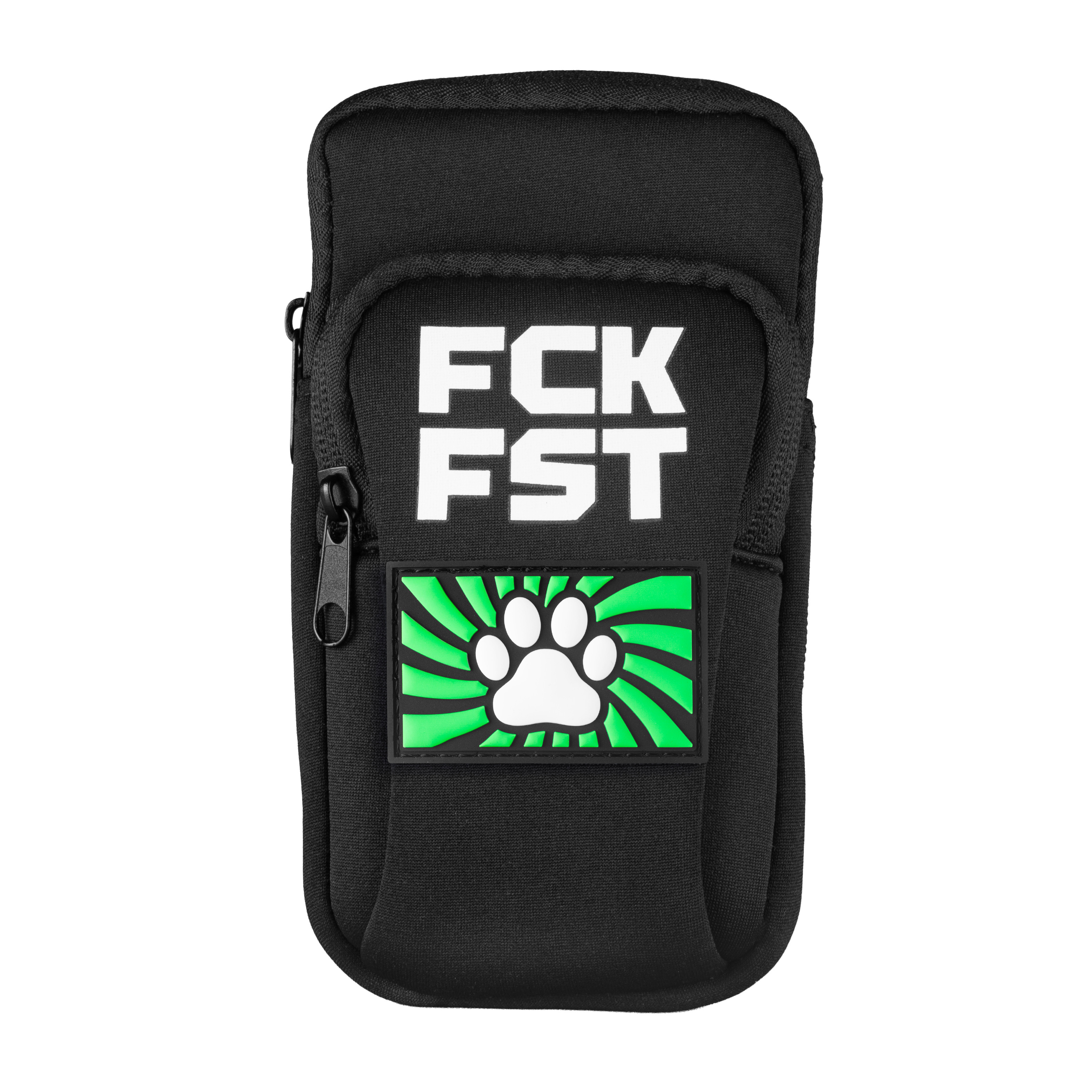 Fuck Bag FCK FST Noir Tag Paw Vert