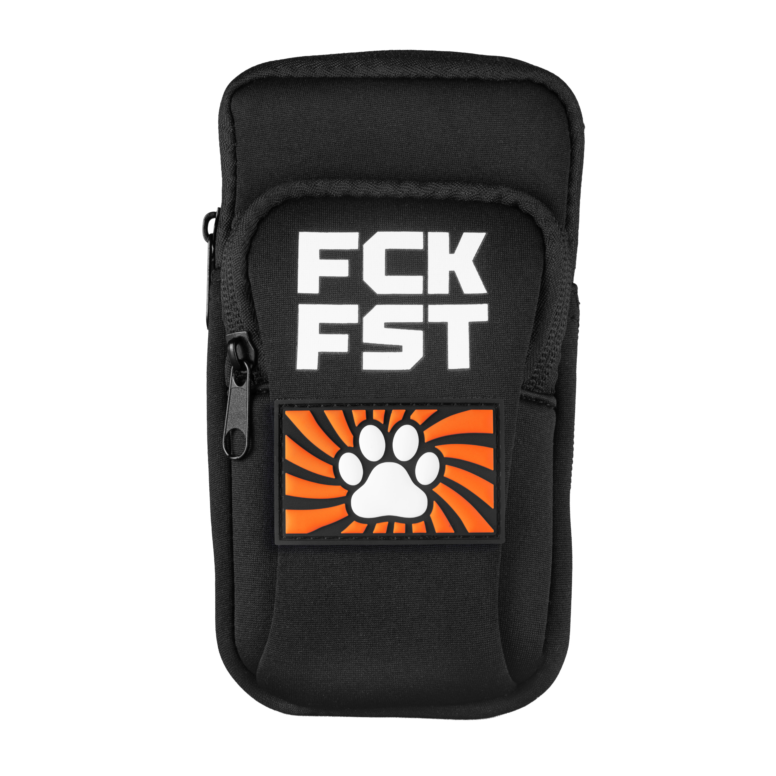 Fuck Bag FCK FST Noir Tag Paw Orange