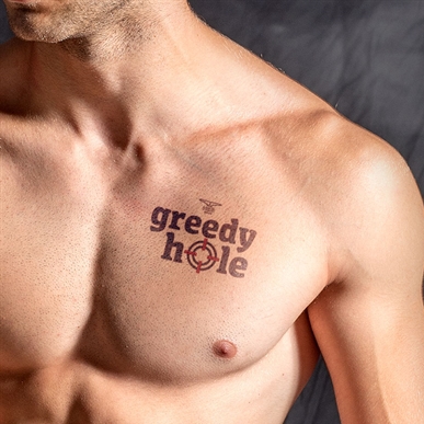 Tatouage éphémère GREEDY HOLE 10 x 10cm