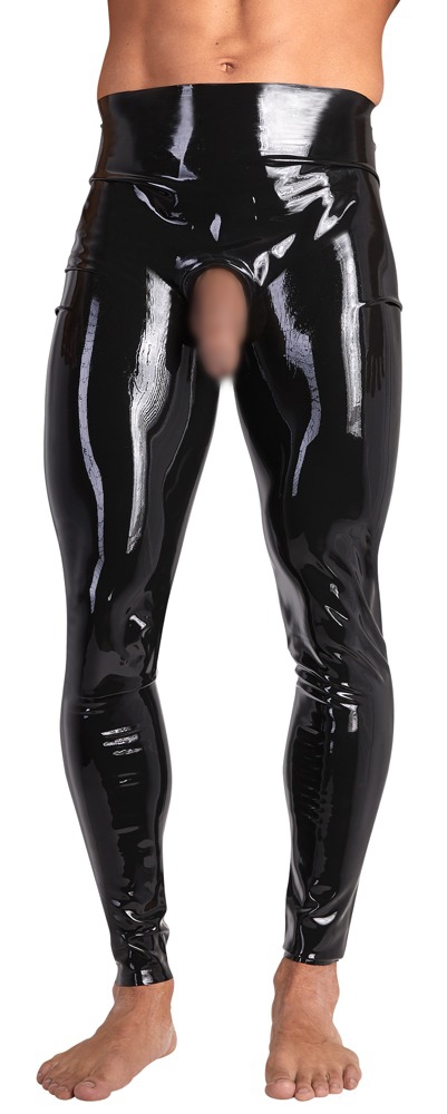 Caleçon long en latex avec Ouverture pénienne