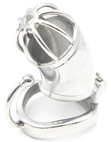Cage de chasteté en métal Hook Open 7 x 3.3cm