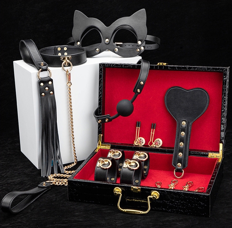 Coffret SM Bondage 8 Pièces Noir