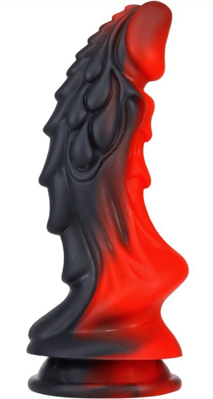 Gode Dragon ZOMAY 18 x 6cm Noir-Rouge