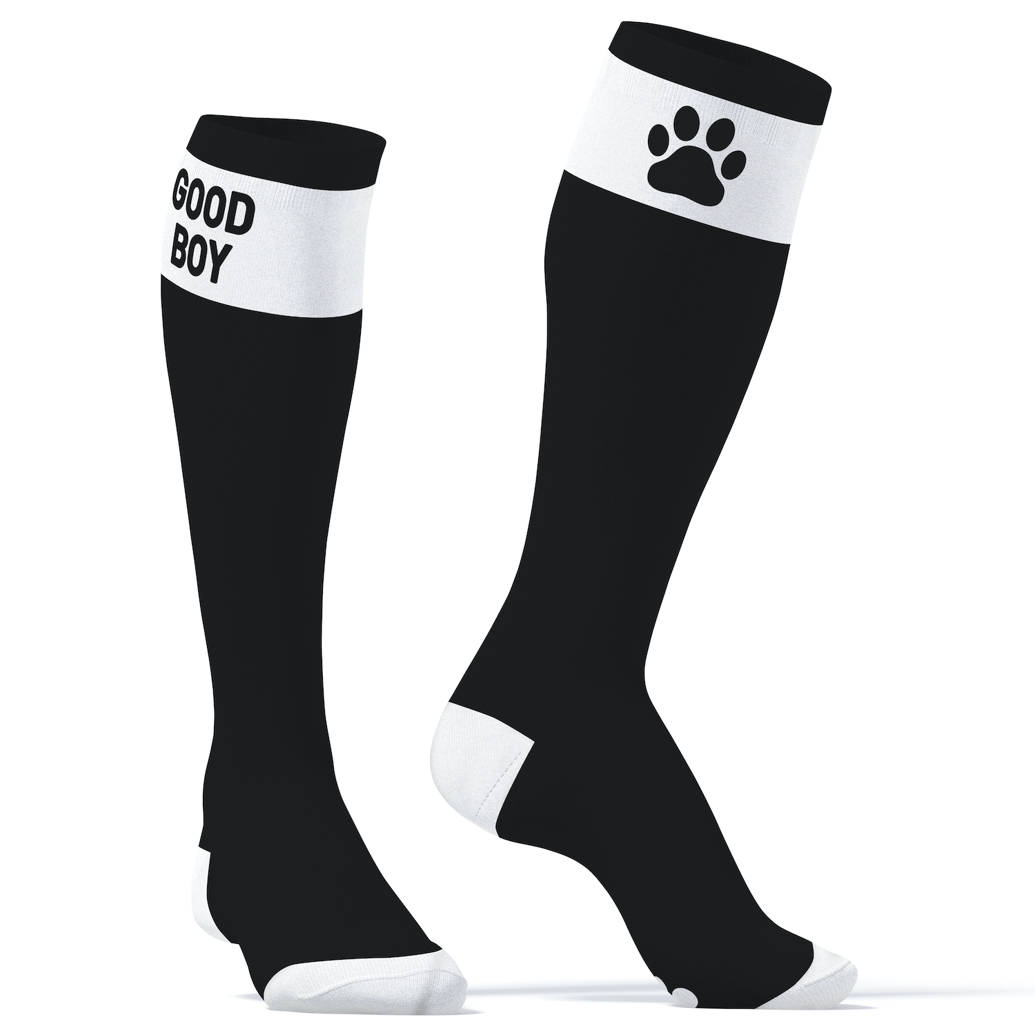 Chaussettes hautes Big Good Boy Noires