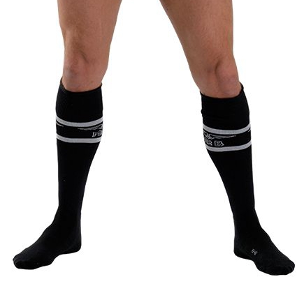 Chaussettes hautes URBAN FOOTBALL SOCKS Noir-Blanc