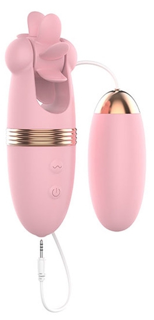 Stimulateur de clitoris rotatif Magic Roll 13cm Rose