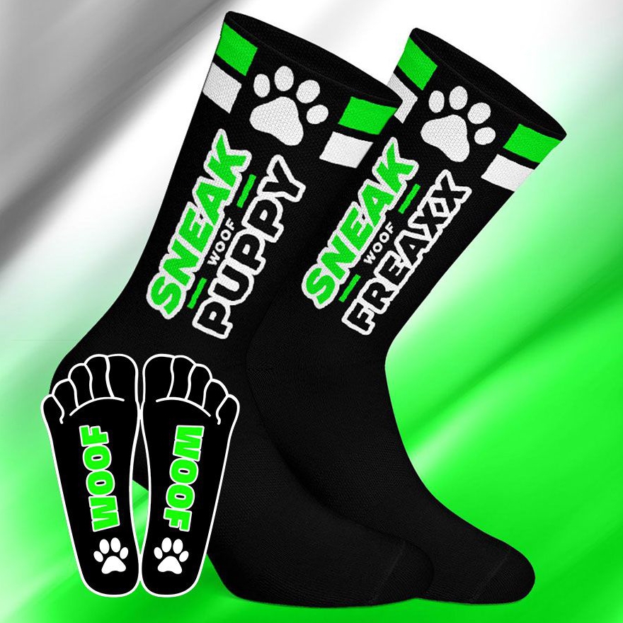 Chaussettes SNEAK PUPPY Noir-Vert