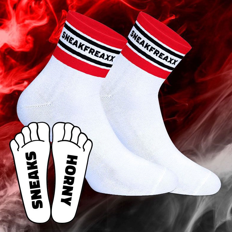 Chaussettes basses SNEAKS HORNY SHORT Blanches