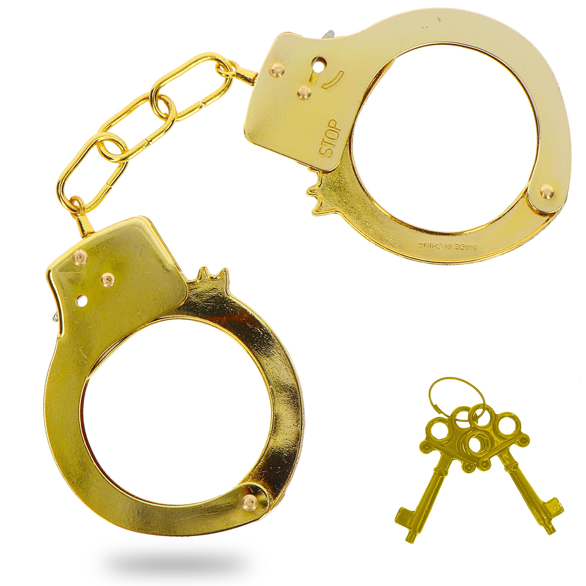 Menottes en métal Fun Cuffs dorées
