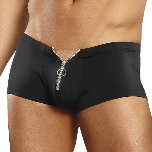 Boxer court avec Zip Ring & Short Noir