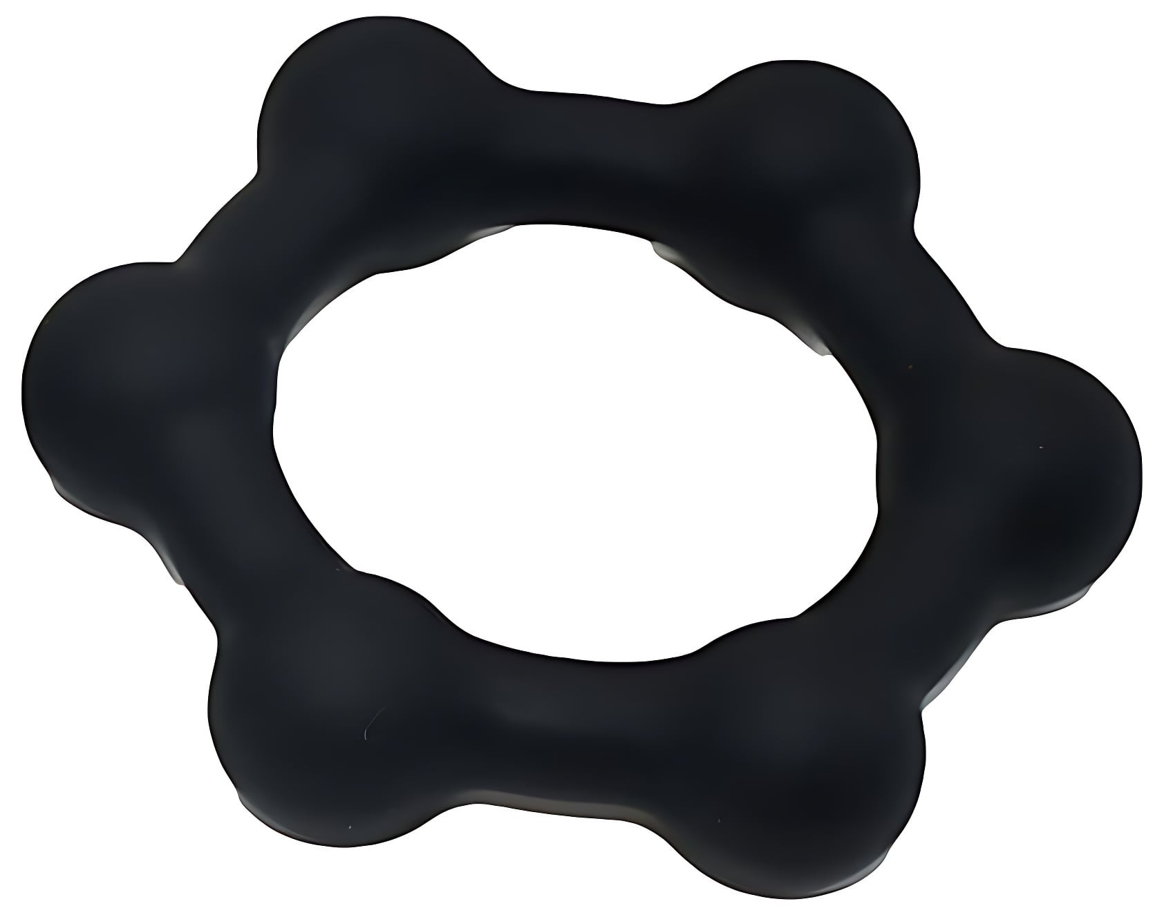 Cockring lesté Steel Balls L 42 mm - 68g