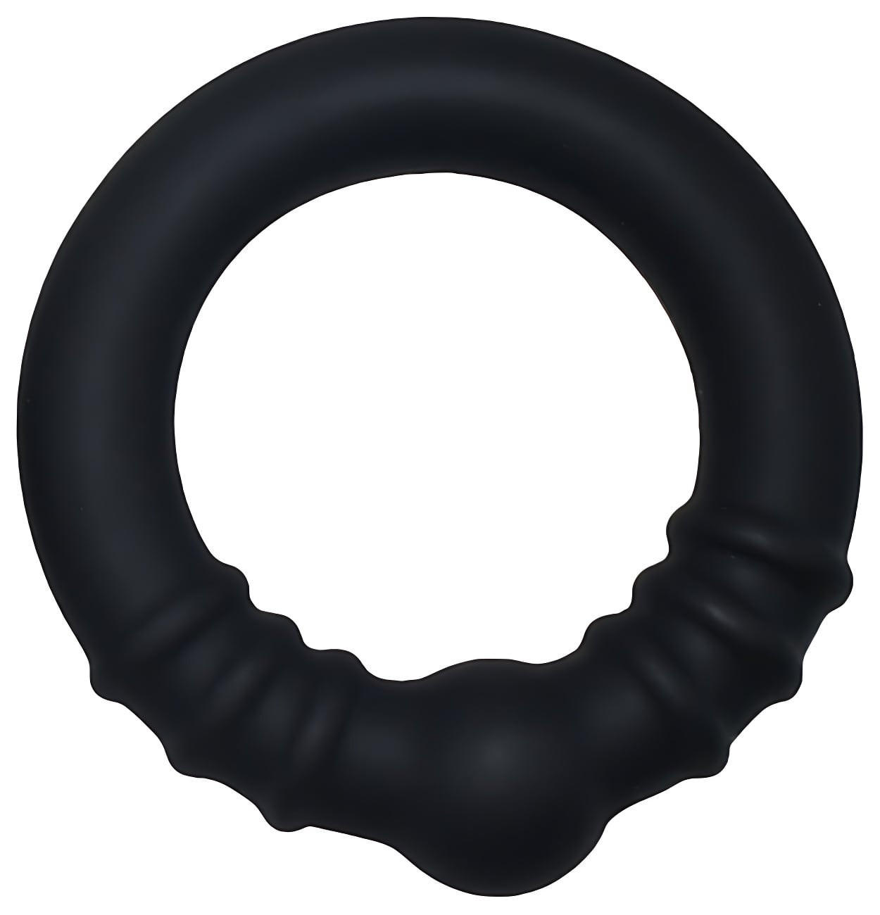 Cockring avec boule Steel Core L 42 mm Noir