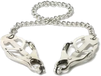 Brustwarzenklammern mit Kette – 1/3