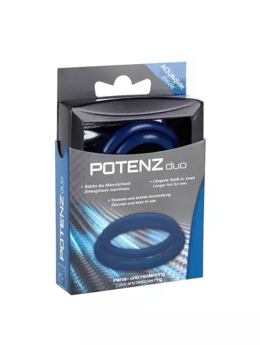Cockringe x2 Potenz Duo Blau – 3/4