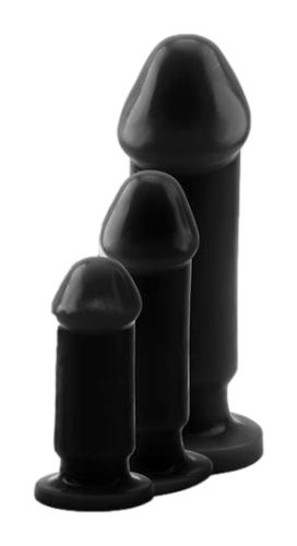 Set of 3 Rubevil Plugs Black
