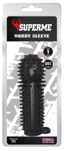 Penishülle Nubby 14,5 x 4,8cm Schwarz – 2/7