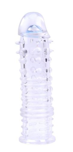 Swirls Penis Sheath 16 x 4cm Clear